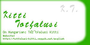 kitti totfalusi business card